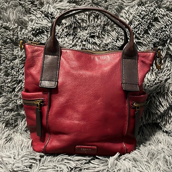 Fossil Handbags - Cherry red fossil vintage purse